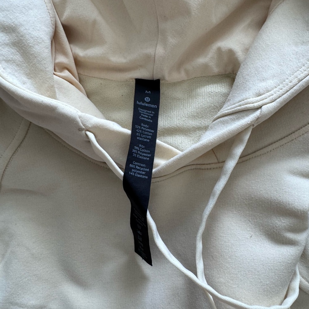 Lululemon Cream/Butter Hoodie